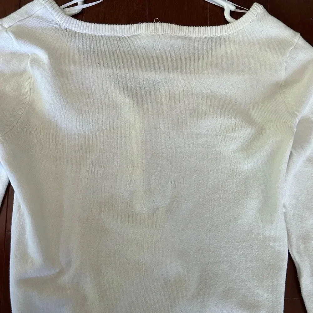 H&M White Cardigan 87% cotton super soft size 12/13 yrs
